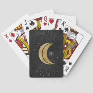Erstelle deinen eigenen schwarzen und goldenen dop spielkarten