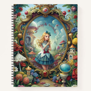 Erstelle deinen eigenen skurrilen Spiegel Alice Notizbuch