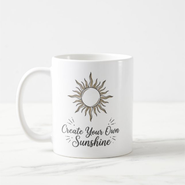 Erstelle Deinen Eigenen Sonnenschein Boho Sun Tass Kaffeetasse (Links)