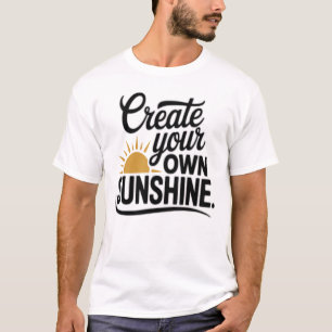 Erstelle deinen eigenen Sonnenschein Motivationsqu T-Shirt