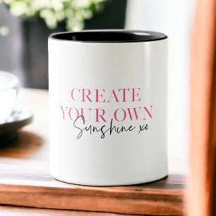 Erstelle deinen eigenen Sonnenschein xo Inspiriere Zweifarbige Tasse