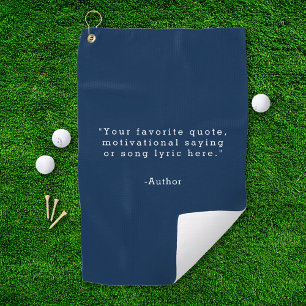 Erstelle Deinen Eigenen Spruch Golfhandtuch