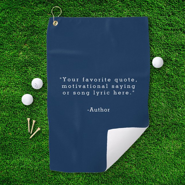 Erstelle Deinen Eigenen Spruch Golfhandtuch (Von Creator hochgeladen)