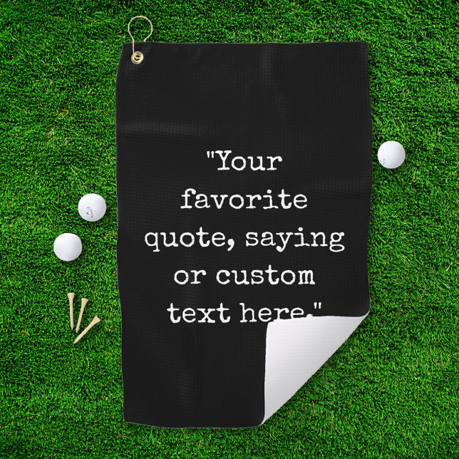 Erstelle Deinen Eigenen Spruch Golfhandtuch (Von Creator hochgeladen)