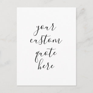 Erstelle Deinen Eigenen Spruch Postkarte