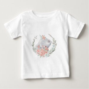 Erstelle deinen eigenen süßen Elefanten-Geburtstag Baby T-shirt