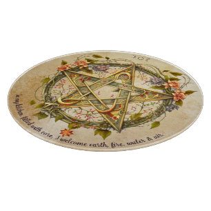 Erstelle deinen eigenen viktorianischen floralen P Schneidebrett