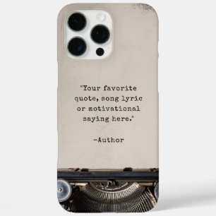 Erstelle Deinen Eigenen Vintage-Schreibmaschinen-S iPhone 16 Pro Max Hülle
