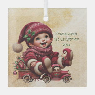 Erstelle Deinen eigenen vintage Weihnachts-Gnom Ornament Aus Glas