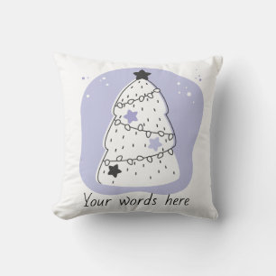 Erstelle Deinen eigenen violetten Weihnachtsbaum Kissen