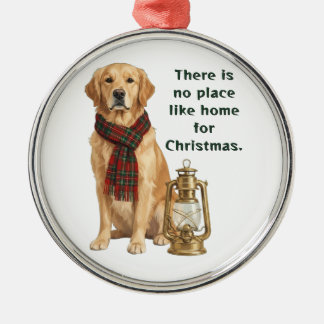 Erstelle Deinen eigenen Weihnachtshund Ornament Aus Metall