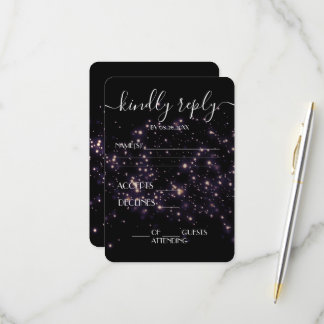 Erstelle Deinen Eigenen Weltraum Glitter auf Schwa RSVP Karte