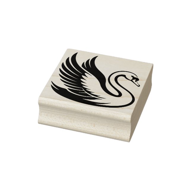 Erstelle deinen eigenen wunderschönen Schwan-Vogel Gummistempel (Stempel)