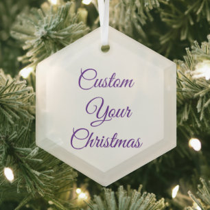 Erstelle deinen personalisierten Charisma-Metal-Kr Ornament Aus Glas