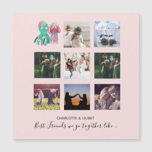 Erstelle eigene BFF-Fotocollage-Geschenke - Jellyf Magnetkarte