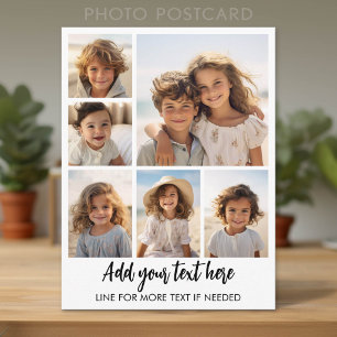 Erstelle ein benutzerdefiniertes 6-Foto - Modern M Postkarte