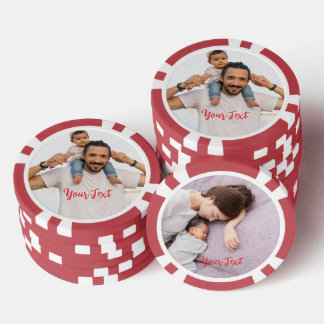 Erstelle ein individuelles Foto-Heim-Turnier-Spiel Pokerchips