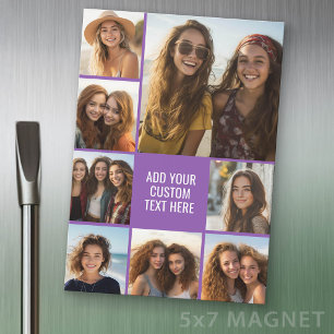 Erstelle eine Fotocollage mit 8 Fotos - Magnet