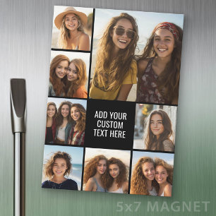 Erstelle eine Fotocollage mit 8 Fotos - Magnet