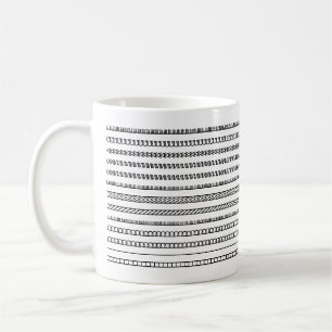 Erstelle eine ungewöhnliche moderne und trendige v kaffeetasse