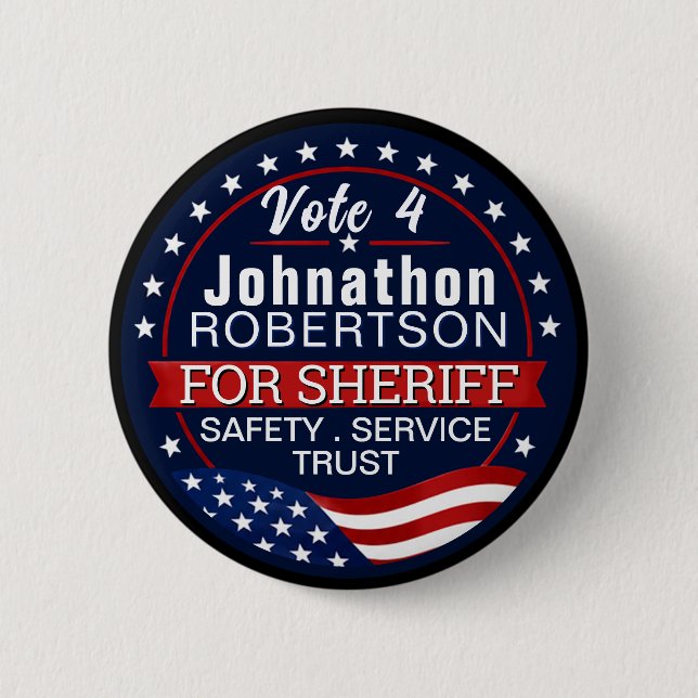 Erstelle einen benutzerdefinierten Wahl-Sheriff Button (Vorderseite)