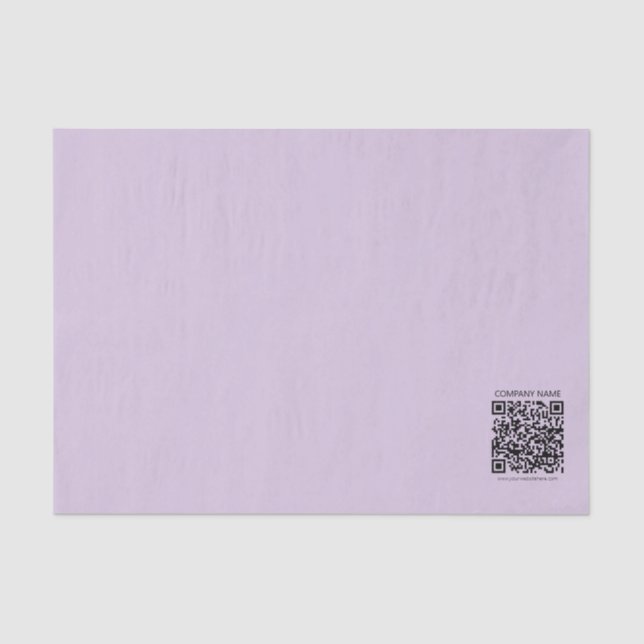 Erstelle einen QR-Code | Blasslila Violett Seidenpapier (Vorderseite)