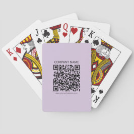 Erstelle einen QR-Code | Blasslila Violett Spielkarten