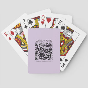 Erstelle einen QR-Code Blasslila Violett Spielkarten