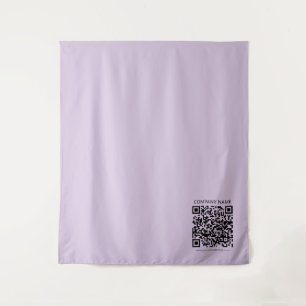 Erstelle einen QR-Code Blasslila Violett Wandteppich