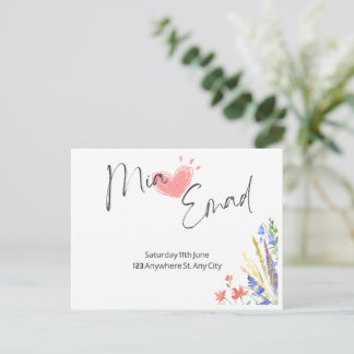 Erstelle meine Hochzeitseinladung Einladungspostkarte