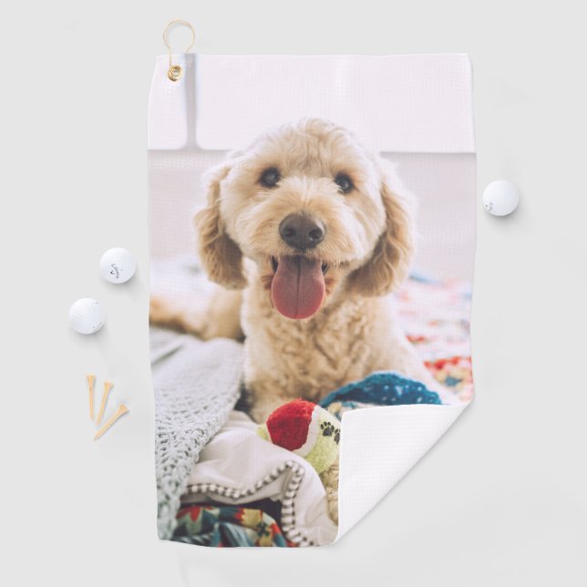 Erstelle selbst | Custom Pet Foto Golf Handtuch (Insitu)