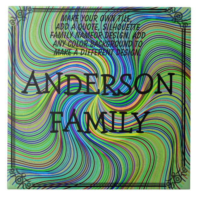 ERSTELLE SELBST   FLIESE (Vorderseite)