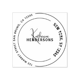 ERSTELLE SELBST | MODERNE GESCHÄFTSANSCHRIFT GUMMISTEMPEL