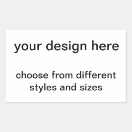 Erstelle selbst rechteckiger aufkleber