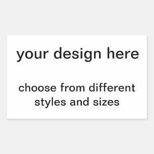 Erstelle selbst rechteckiger aufkleber