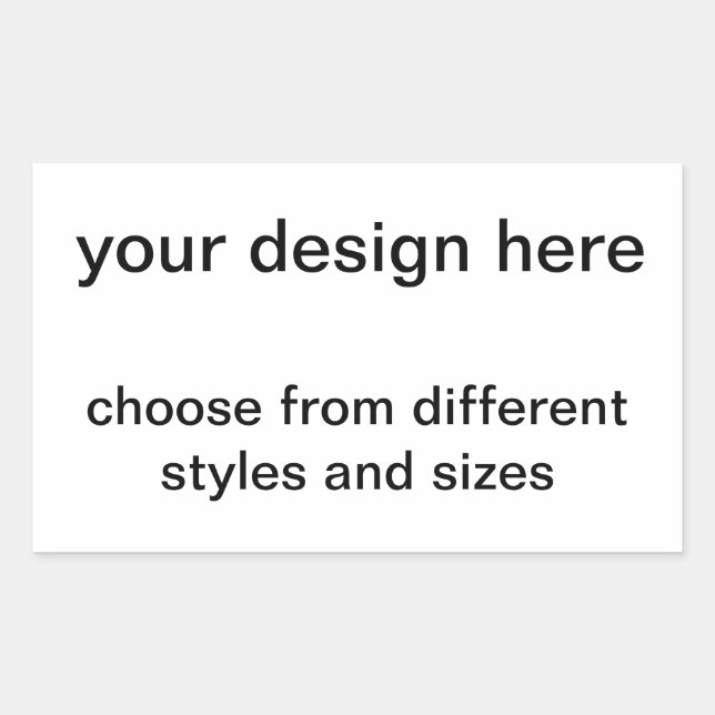 Erstelle selbst rechteckiger aufkleber (Vorderseite)