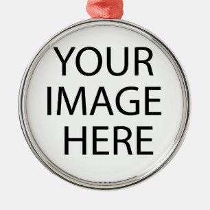 Erstelle selbst! silbernes ornament