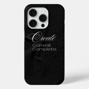 'Erstelle. Verpflichte dich. Vollende.' Minimalist Case-Mate iPhone Hülle