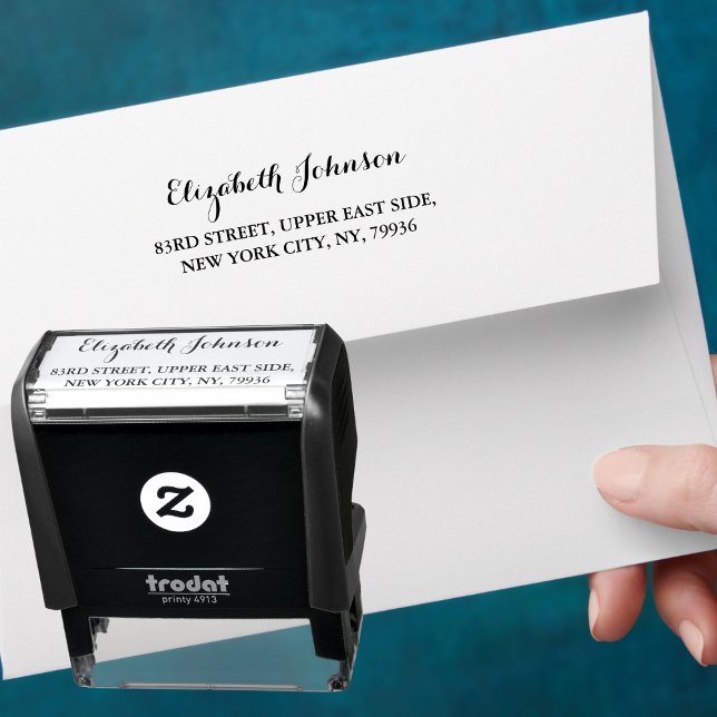 Erstellen der Rücksendeadresse für Personalisierte Permastempel (Create Personalized Elegant Name Return Address Self-inking Stamp)