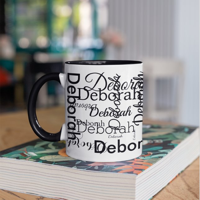 Erstellen der Typografie mit personalisiertem Name Tasse (Von Creator hochgeladen)