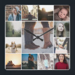 Erstellen einer benutzerdefinierten 13-FotoCollage Quadratische Wanduhr<br><div class="desc">13 Foto und Text Template .. einfach Ihre eigenen Fotos zu dieser großen Wanduhr hinzufügen .. einfach zu personalisieren .. personalisierbare Fotovorlagen Uhr von Ricaso - perfekte Geschenkideen</div>