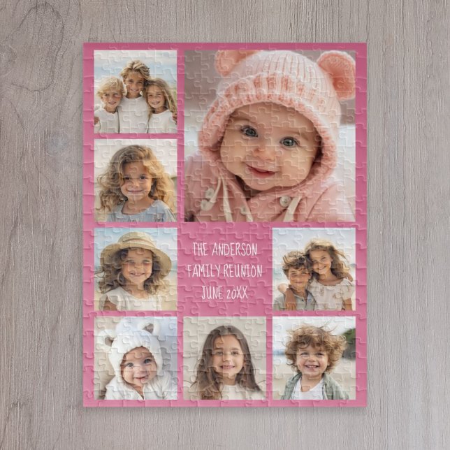Erstellen einer benutzerdefinierten 8-FotoCollage  Puzzle (8 Photo personalized puzzle)