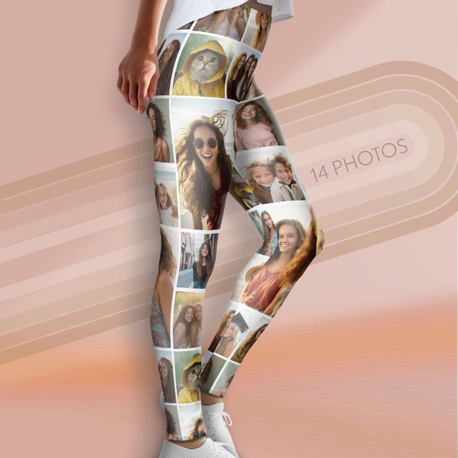 Erstellen einer benutzerdefinierten FotoCollage -  Leggings (Custom Photo Leggings - 14 Photo Collage)