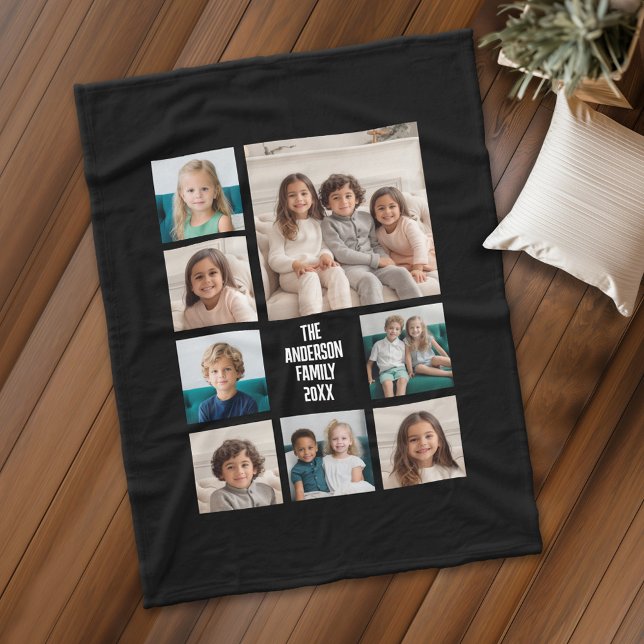Erstellen einer benutzerdefinierten FotoCollage mi Fleecedecke (Personalized fleece blanket with 8 photos and a monogram)