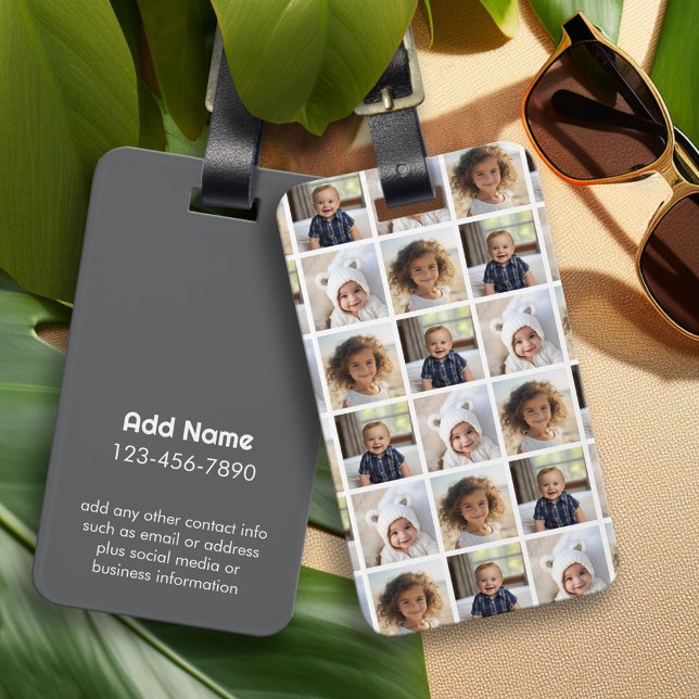 Erstellen einer benutzerdefinierten FotoCollage mi Gepäckanhänger (Custom Photo Luggage Tag)