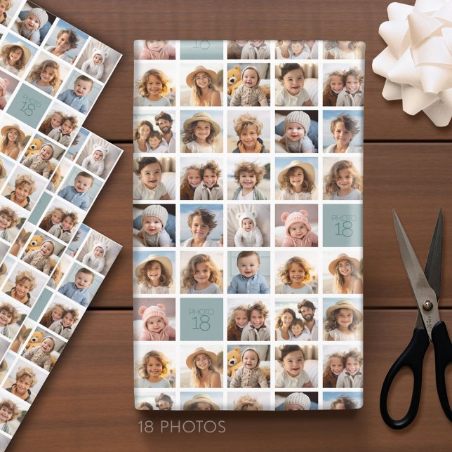 Erstellen einer benutzerdefinierten FotoCollage mi Geschenkpapier Set (Custom Photo Wrapping Paper)