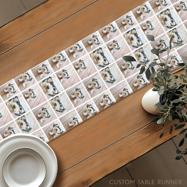 Erstellen einer benutzerdefinierten FotoCollage mi Kurzer Tischläufer (Custom Table Runner)