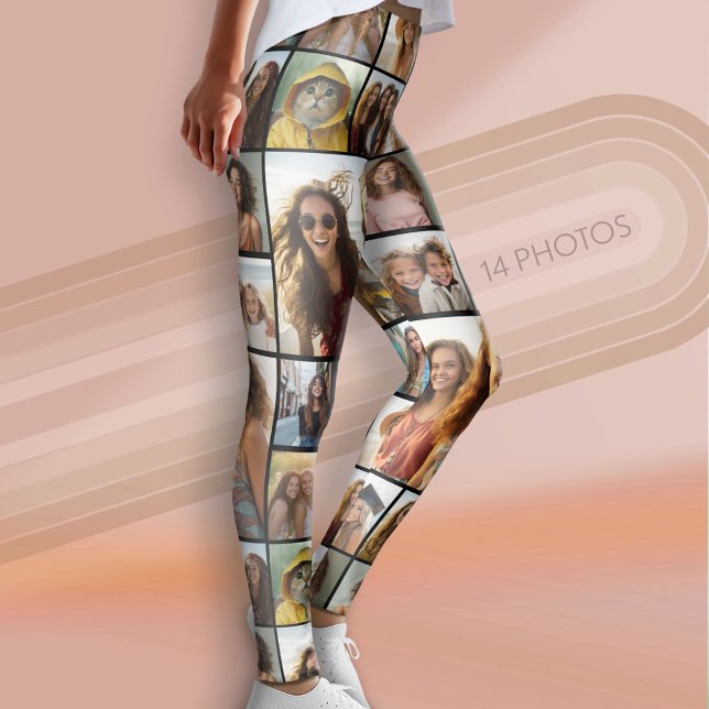 Erstellen einer benutzerdefinierten FotoCollage mi Leggings (Custom Photo Leggings - 14 Photo Collage)