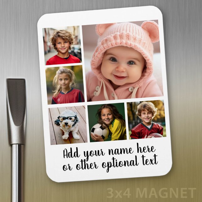 Erstellen einer benutzerdefinierten FotoCollage mi Magnet (Personalized magnet with photo collage and text)
