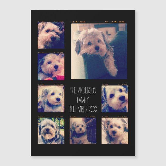 Erstellen einer benutzerdefinierten FotoCollage mi Magnetkarte (Vorderseite)